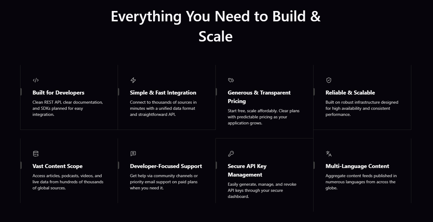 Unified news API — what you can do with LumenFeed